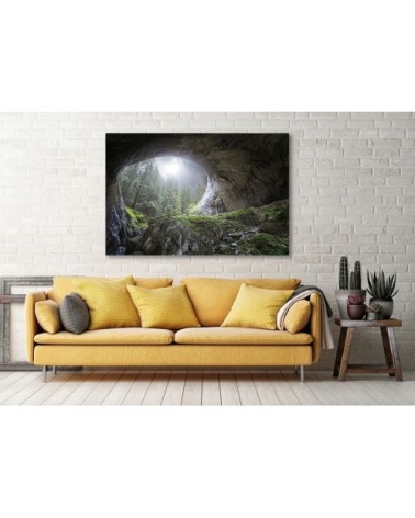 Tableau alu dibond coup d'oeil au paradis 100x60cm