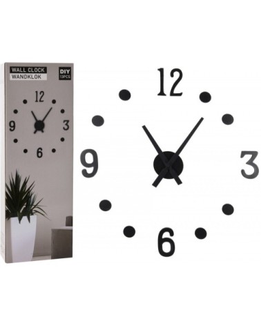 Horloge murale design noir taille personnalisable