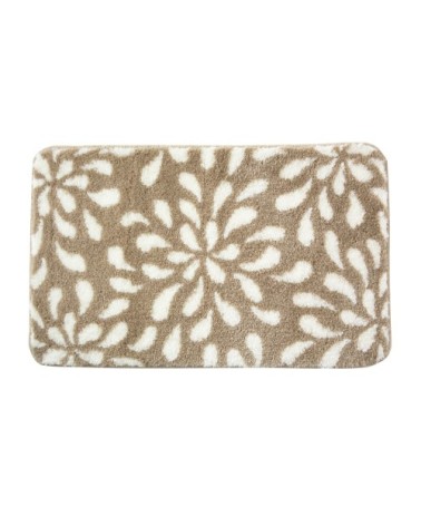 Tapis de bain beige 60x60 en polyester