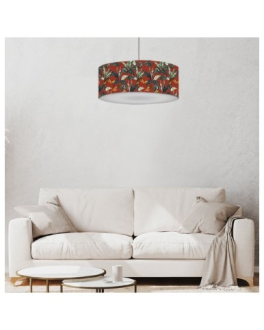 Suspension forêt rouge acidulée Ø 60 x H 25