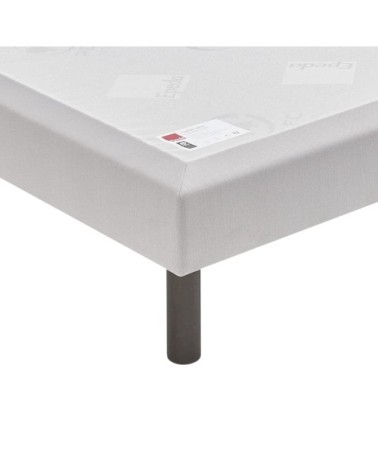 Sommier confort ferme gris souris 15 cm 90x190