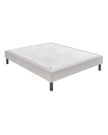 Sommier confort médium gris souris 18 cm 80x200