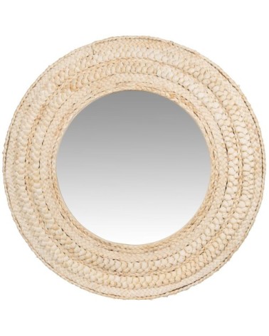 Miroir en fibre de maïs beige D62