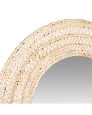 Miroir en fibre de maïs beige D62