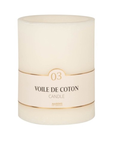 Bougie lanterne parfumée blanche H15, 1020g