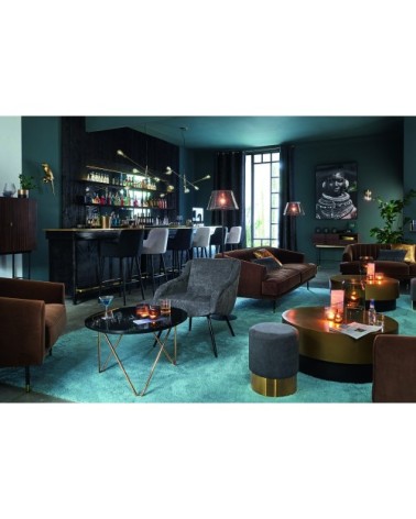 Suspension 3 bras orientables en métal doré