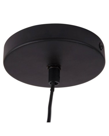 Suspension boule en métal doré à motifs