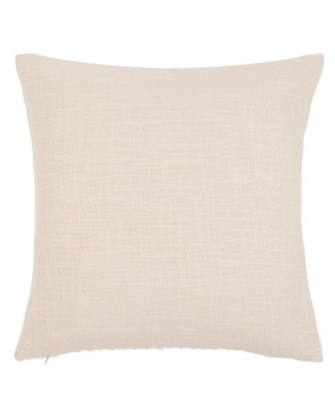 Housse de coussin texturée écrue et beige 40x40