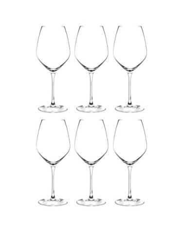 Verre à vin en verre transparent