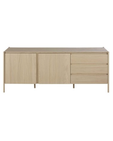 Buffet 2 portes 3 tiroirs en bois