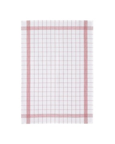 Torchon metis  en coton rouge 55 x 75