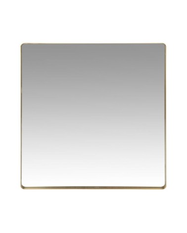 Miroir en métal doré 70x70
