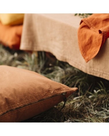 Nappe  Lin pur lavé Chameau 250x250