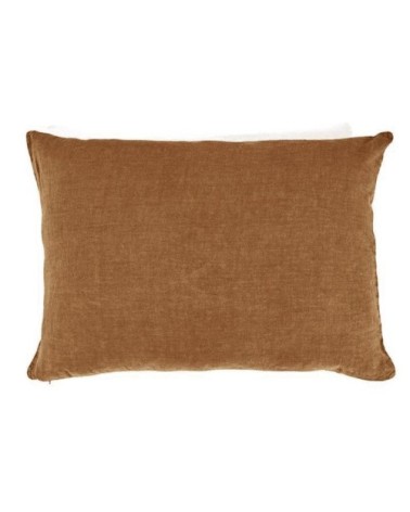 Taie d'oreiller en lin pur lavé Bronze 50x70