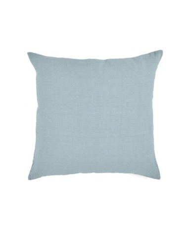 Taie d'oreiller en lin pur lavé Vert D'eau 65x65