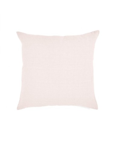 Taie d'oreiller en lin pur lavé Rose Pâle 65x65