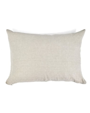 Taie d'oreiller en lin pur lavé Beige 45x95