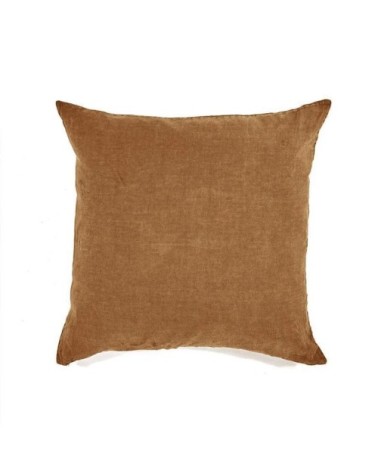 Taie d'oreiller en lin pur lavé Bronze 65x65