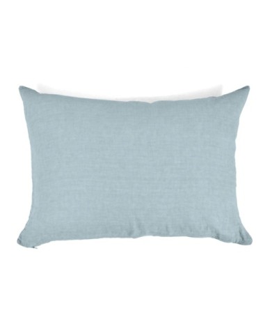 Taie d'oreiller en lin pur lavé Vert D'eau 45x95