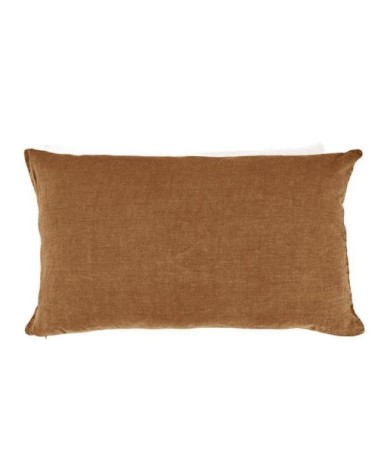 Taie d'oreiller en lin pur lavé Bronze 45x95