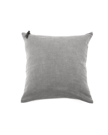 Coussin Lin pur lavé  Gris  45x45