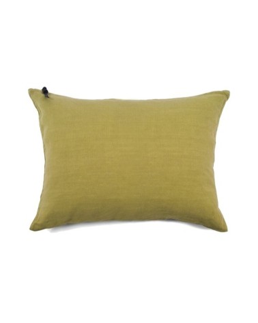 L'ESSENTIEL - Coussin Lin pur lavé  Vert Citron 40x60