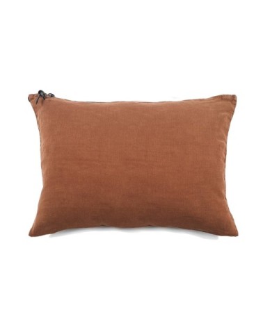 L'ESSENTIEL - Coussin Lin pur lavé Terre cuite 50x70