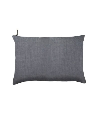 L'ESSENTIEL - Coussin Lin pur lavé  Bleu Pierre 40x60