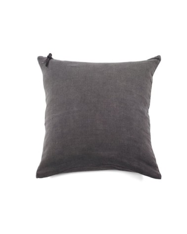 L'ESSENTIEL - Coussin Lin pur lavé Gris Plomb  45x45