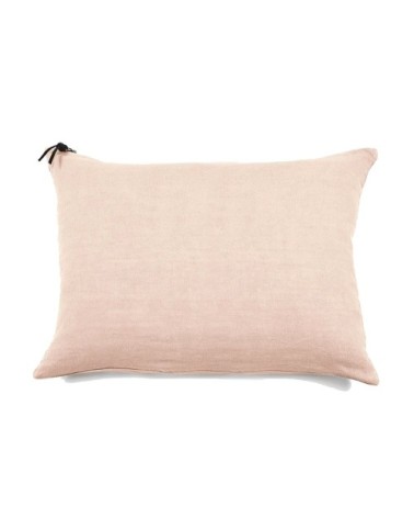 L'ESSENTIEL - Coussin Lin pur lavé Rose Pâle 40x60