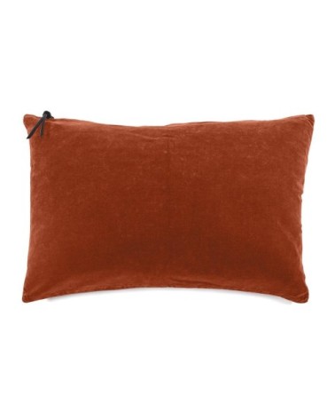 Lavage de velours Orange foncé 50x70