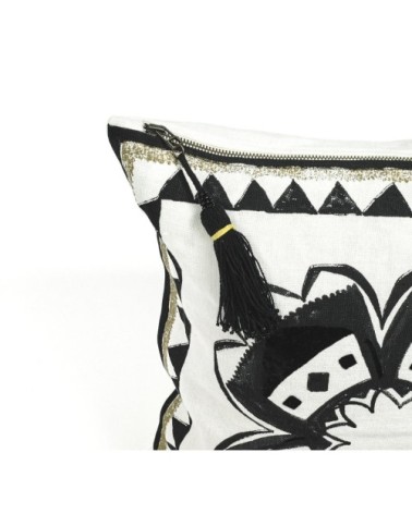 AFRIQUE - Coussin en lin pur lavé Sabi Sand 45x45