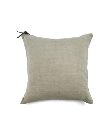 Coussin Lin pur lavé  Kaki  45x45