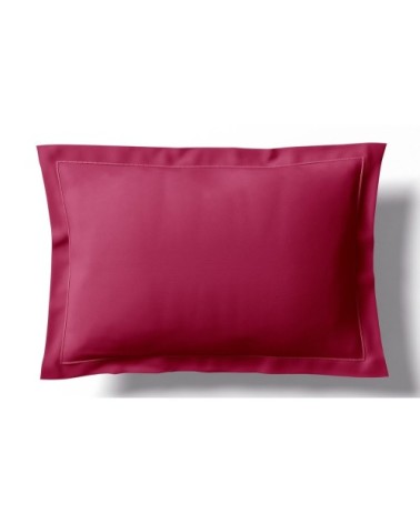 Taie d'oreiller coton 65x65 cm framboise