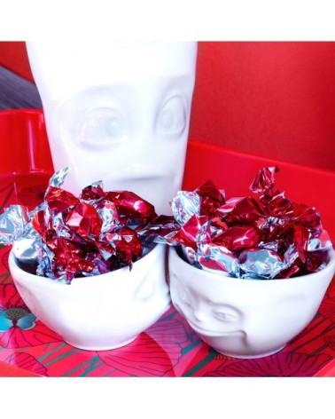 Set de 2 mini bols bisou et malicieux en porcelaine 100ml