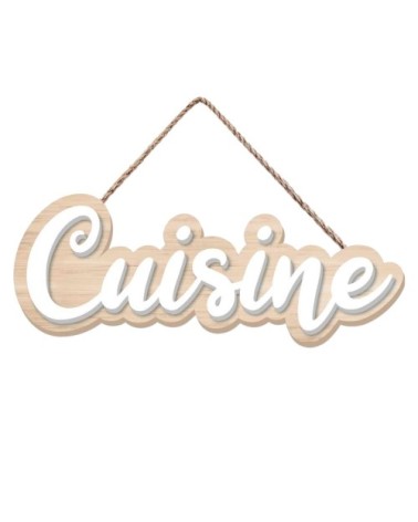 Plaque de porte pour cuisine 19,5x7cm