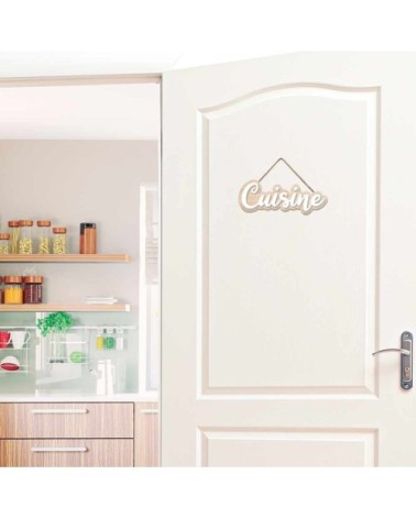 Plaque de porte pour cuisine 19,5x7cm