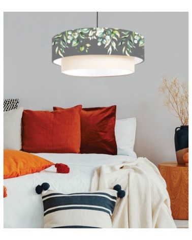 Suspension double Branche Gris Ø 65 x H 30