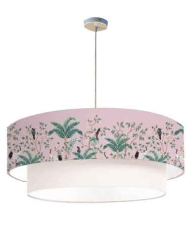 Suspension double Jungle Rose Poudré Ø 65 x H 30