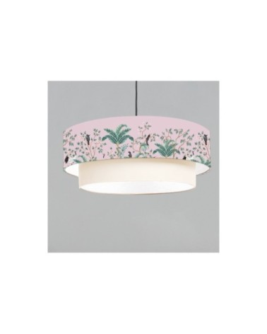Suspension double Jungle Rose Poudré Ø 65 x H 30