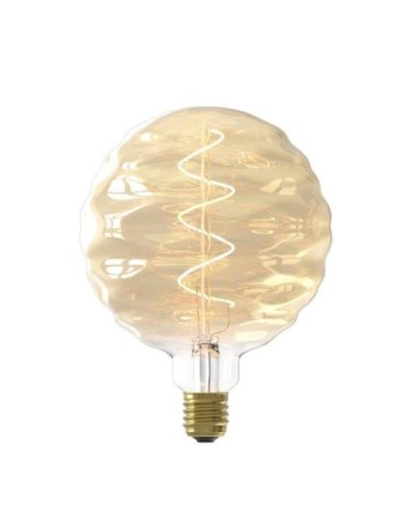 Ampoule filament décorative en verre doré