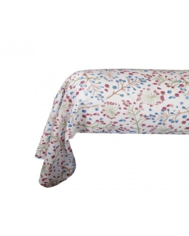 Taie de traversin satin de coton 86*185 cm  imprimé Ombellifère