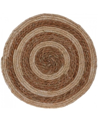 Set de table rond tressé fibres naturelles D38