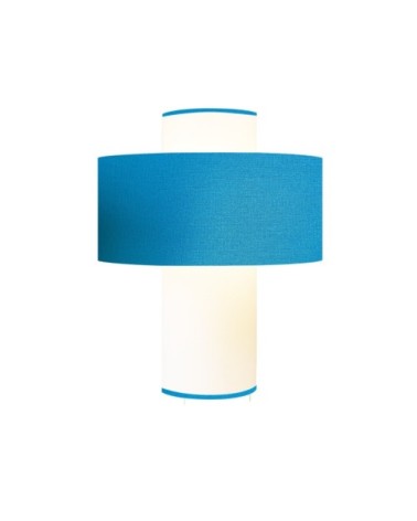 Lampe bleu turquoise D 35 cm
