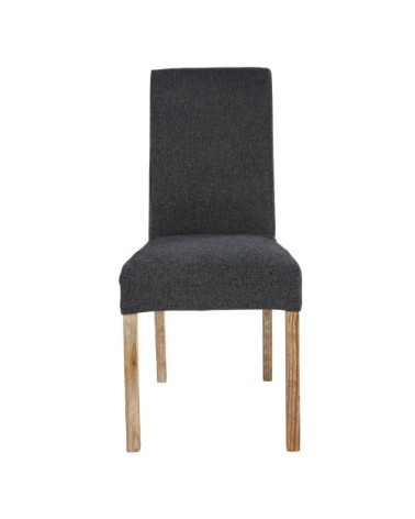 Housse de chaise gris charbon, compatible chaise MARGAUX