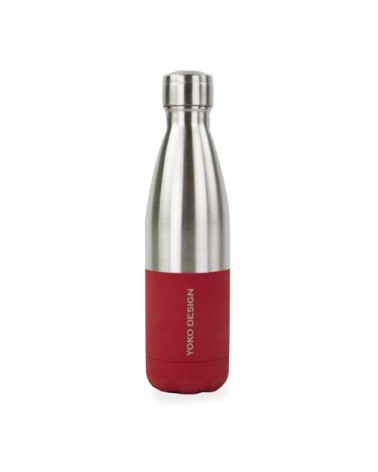 Bouteille duo 500 ml rouge soft & inox