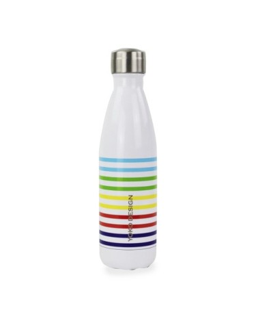 Bouteille isotherme 500 ml  rainbow " blanche"