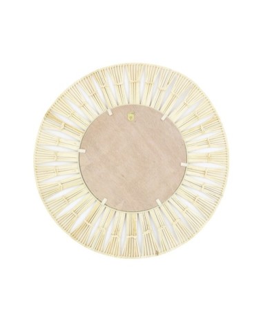 Miroir rond cadre rotin D50