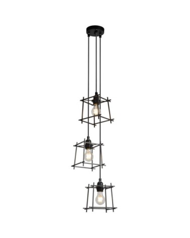 Suspension en métal noir