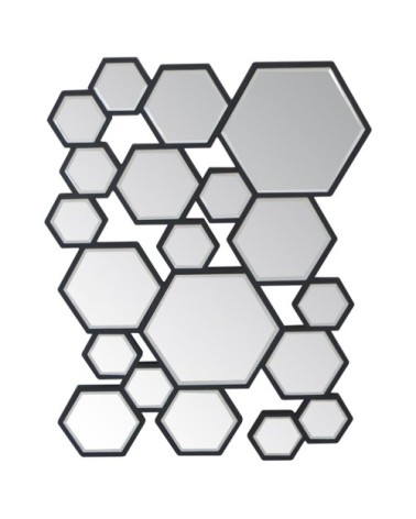 Miroir multi hexagones 60x80cm